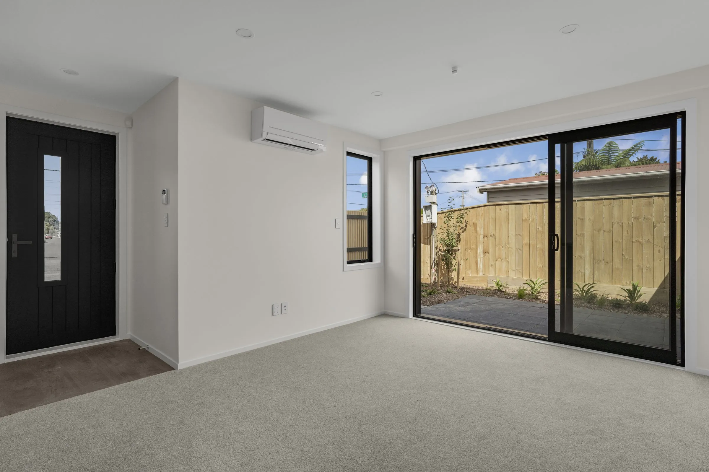 Living area opening to the outdoors
