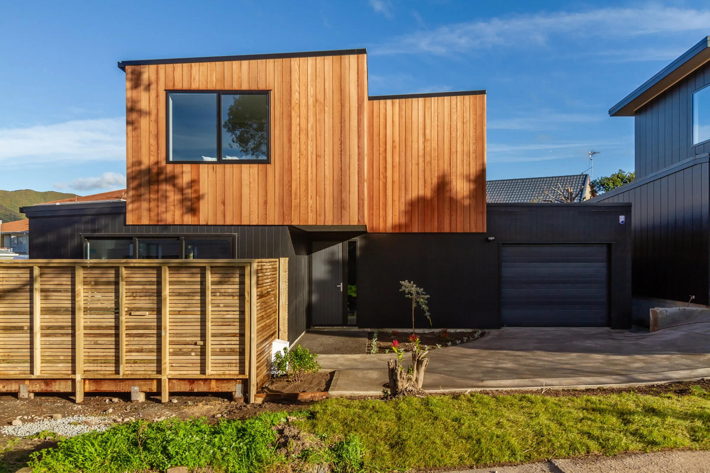Charleston Avenue executive home in Boulcott with cedar cladding